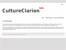 Tablet Screenshot of cultureclarion.com